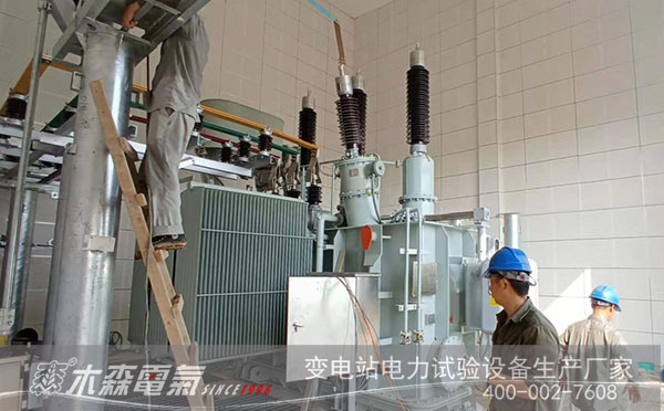110kV變壓器繞組變形測(cè)試現(xiàn)場(chǎng)