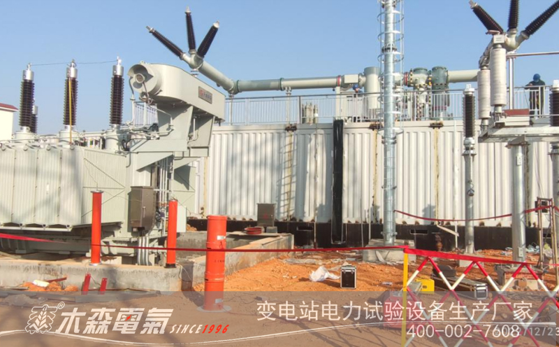 木森電氣三級承試設備完成風電場交接試驗現場